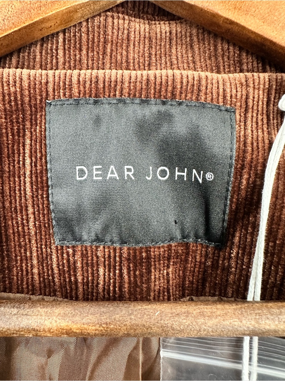 DEAR JOHN Elfi Cappuccino Blazer Brown Classic Corduroy Tailored Blazer Jacket - Picture 10 of 14